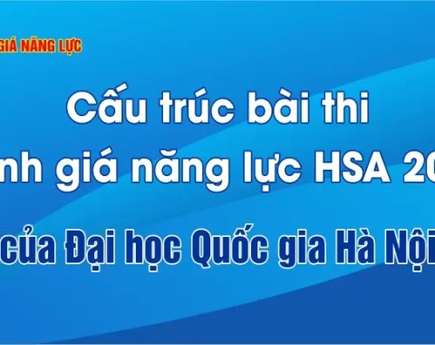Cấu trúc bài thi Đánh giá năng lực HSA 2025 của Đại học Quốc gia Hà Nội